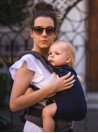 Multi Grow Carrier: Diamond Dark Blue, 100% cotton, jacquard