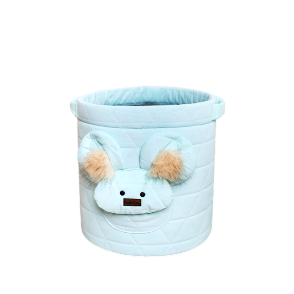 Kosz na zabawki Teddy Triangles Aquamarine