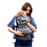 Multi Grow Carrier: Dots Light Grey, 100% cotton, jacquard