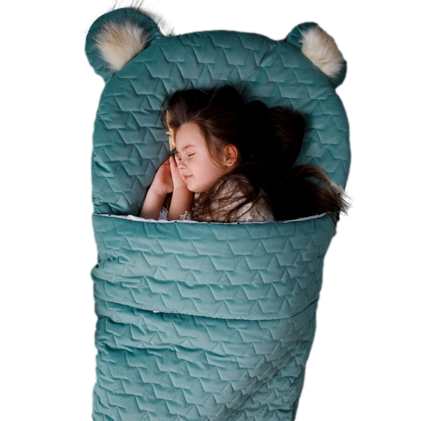 Dream Catcher Sleeping Bag Leaves Ocean Green 120x60 cm