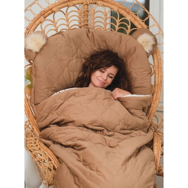 Śpiworek Dream Catcher Caramel Teddy in Clouds - 200x85 cm