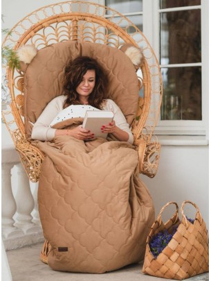 Dream Catcher sleeping bag  Caramel Teddy in Clouds - 200x85 cm