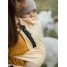 Nosidełko Half Buckle: Little Herringbone Soft Yellow, 100% bawełna, żakard