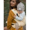 Nosidełko Half Buckle: Little Herringbone Soft Yellow, 100% bawełna, żakard