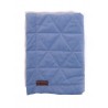Triangles Jeans double-sided quilt, Minky/cotton, 50 x 70 cm