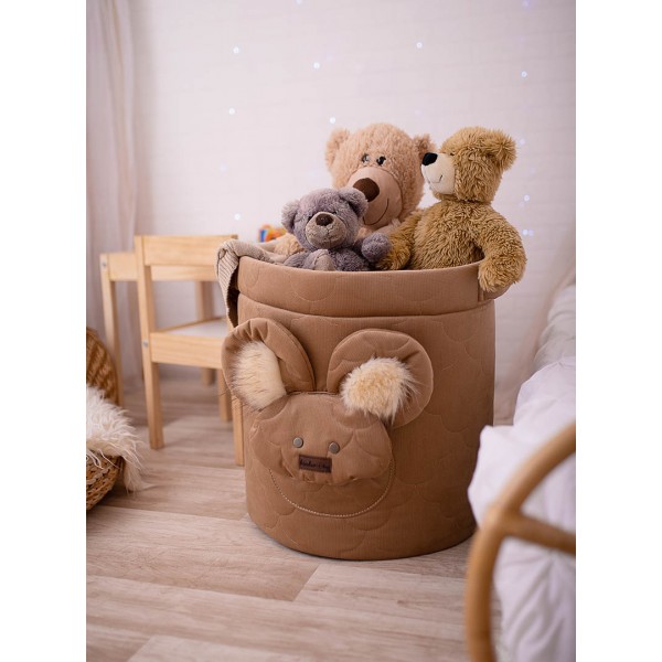 Teddy Toy basket in Clouds