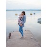 Multi Grow Carrier: Little Herringbone Pastel Rose, 100% cotton, jacquard