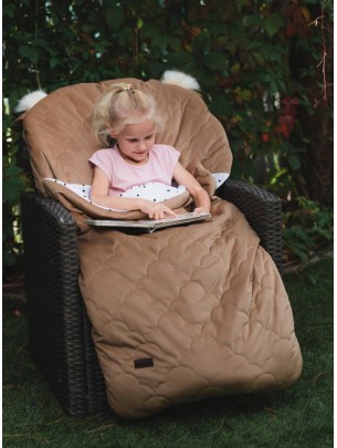 Dream Catcher sleeping bag Caramel Teddy in Clouds - 120x60 cm