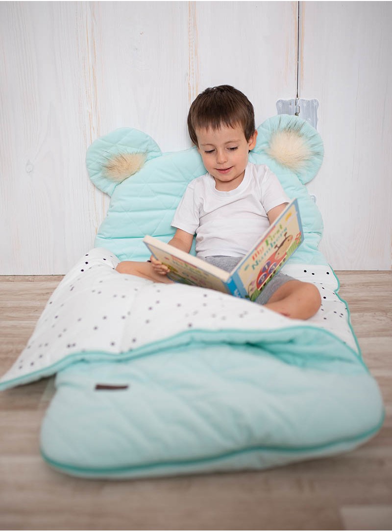 Dream Catcher sleeping bag Triangles Aquamarine 145x70 cm