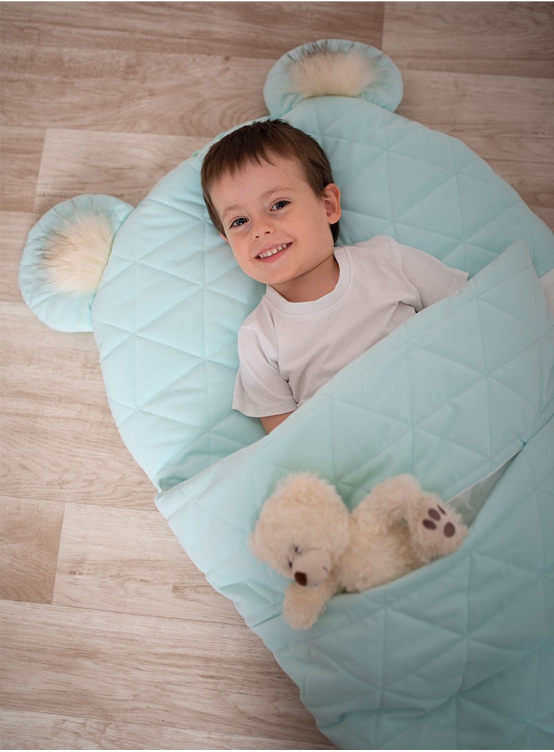 Dream Catcher sleeping bag Triangles Aquamarine 145x70 cm