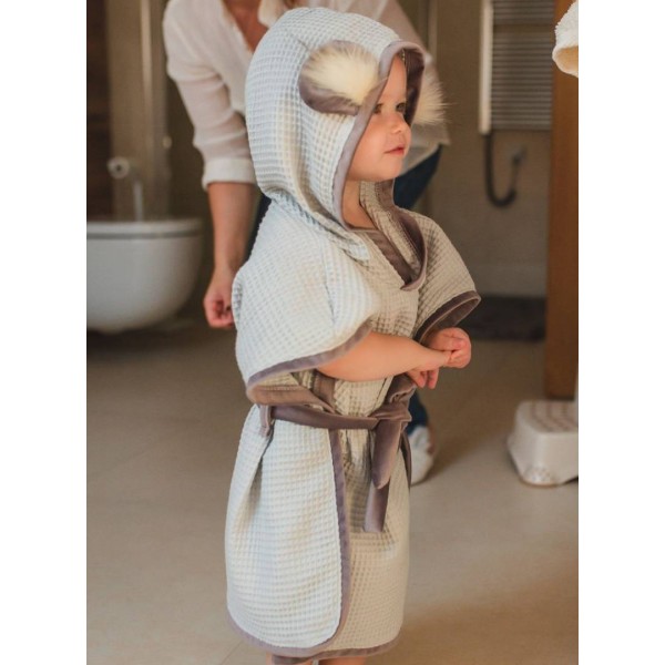 Bubble Hop Badeponcho Mint Grey