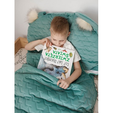 Dream Catcher Sleeping Bag Leaves Ocean Green 145x70 cm