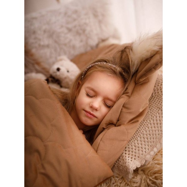 Dream Catcher sleeping bag Caramel Teddy in Clouds - 120x60 cm