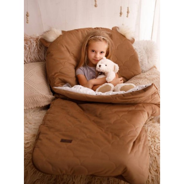 Śpiworek Dream Catcher Caramel Teddy in Clouds - 120x60 cm