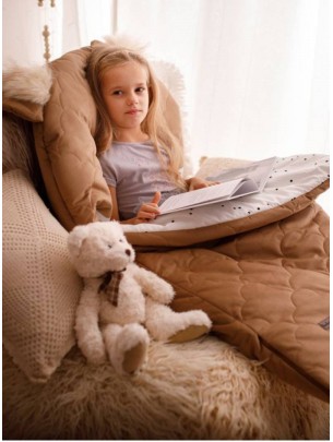 Śpiworek Dream Catcher Caramel Teddy in Clouds - 120x60 cm