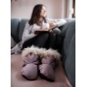 Skarpety bambosze Happy Feet Diamond Brownie